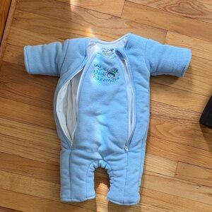 Magic Merlin Sleepsuit 100% cotton Footie - Light Blue
